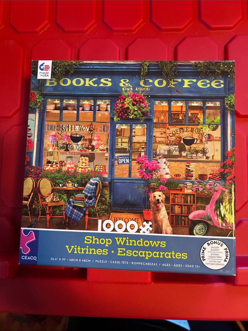 Ceaco 1000-Piece Shop Windows Jigsaw Puzzle - Blue
